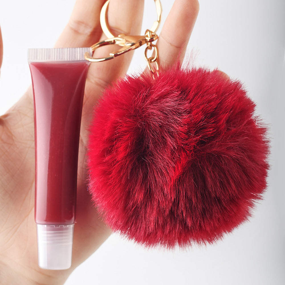 NO LOGO keychain pompom lipgloss