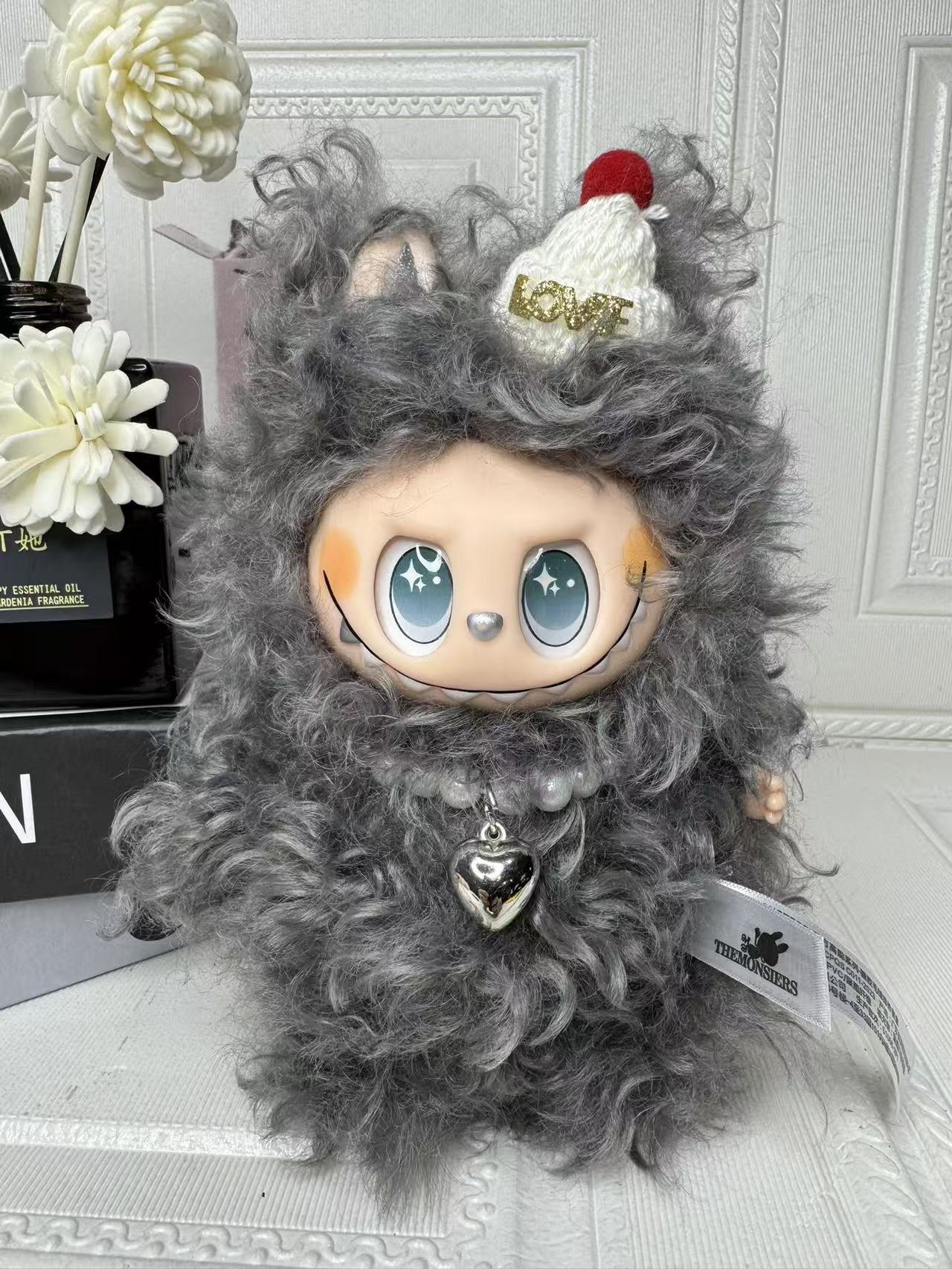 Curly hair with decoration plush toy