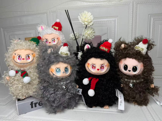 Curly hair with decoration plush toy