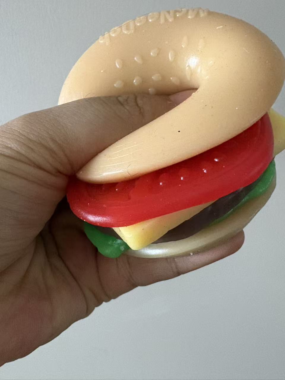 Burger Squishy 6 layer can parted