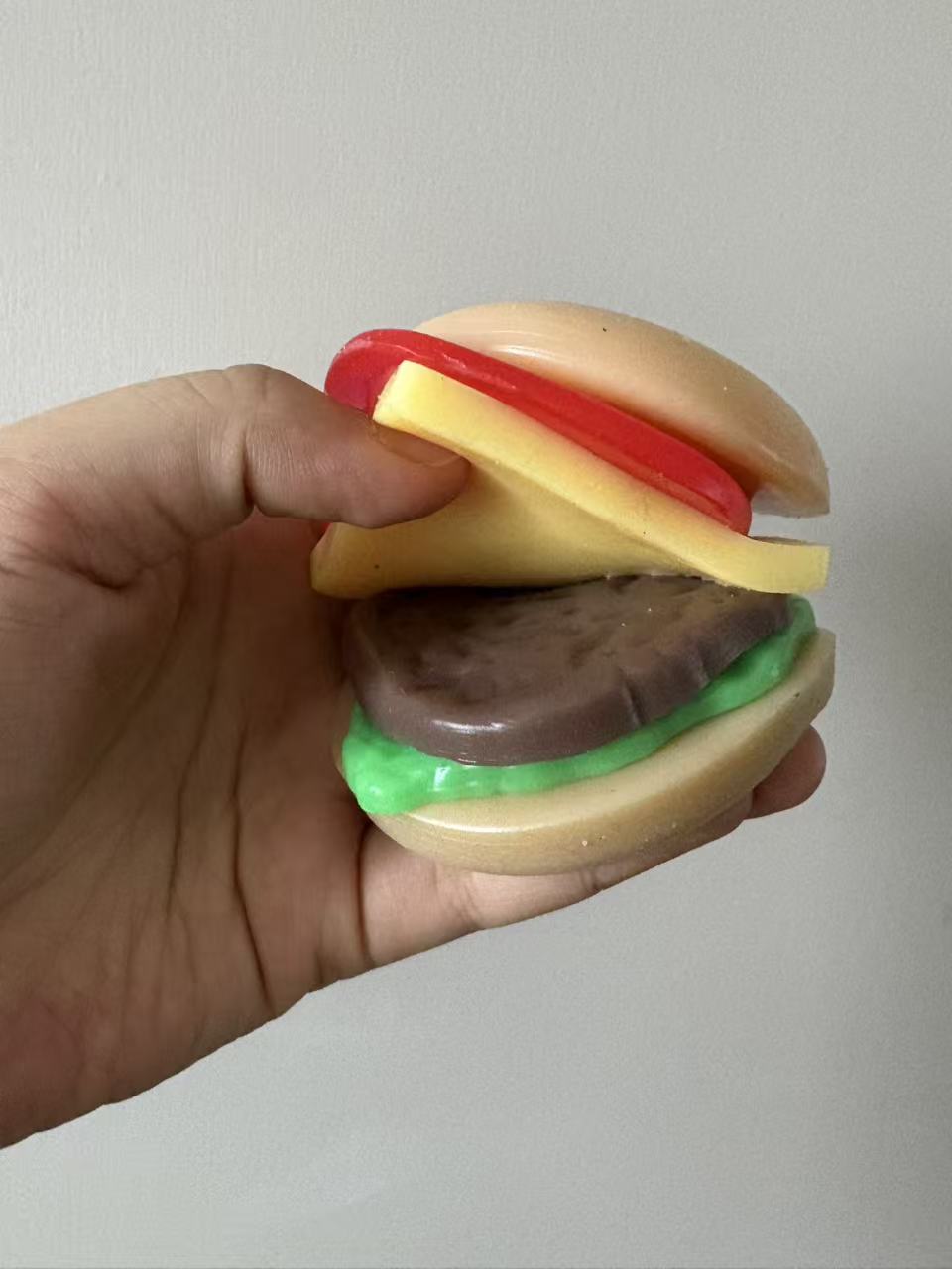 Burger Squishy 6 layer can parted