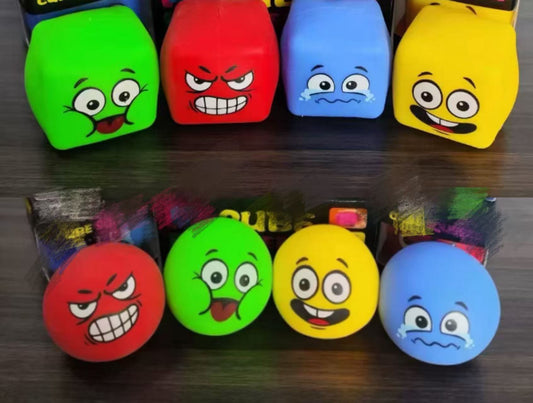 Funny emoj squishy cube