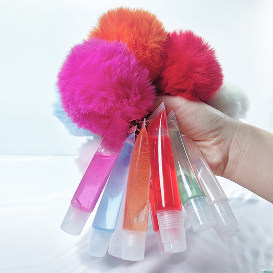 NO LOGO keychain pompom lipgloss