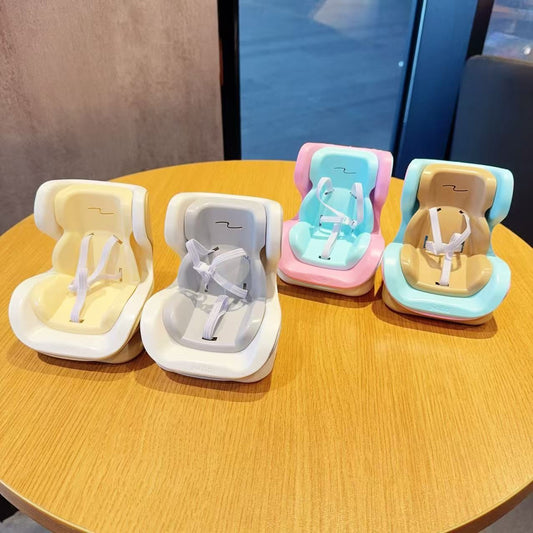 Small plush toy car safety seat