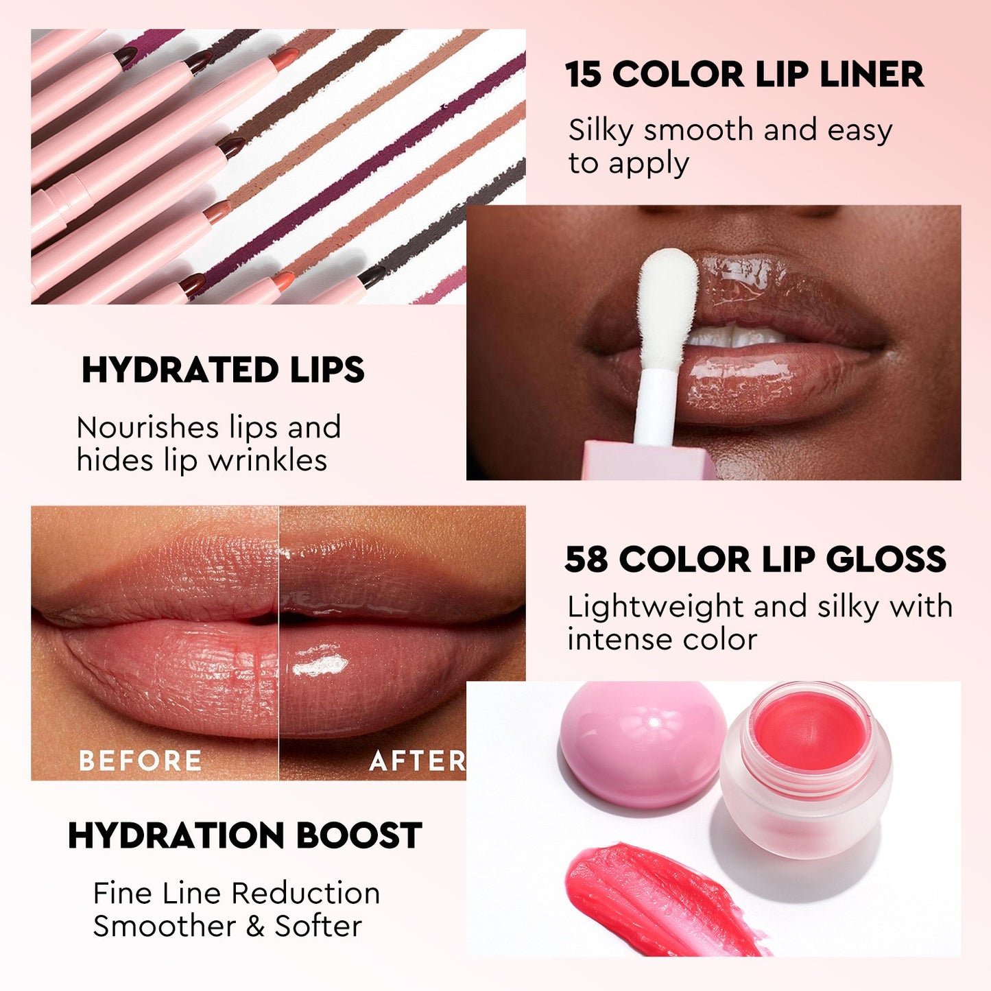 Valentine Makeup lip series gift set