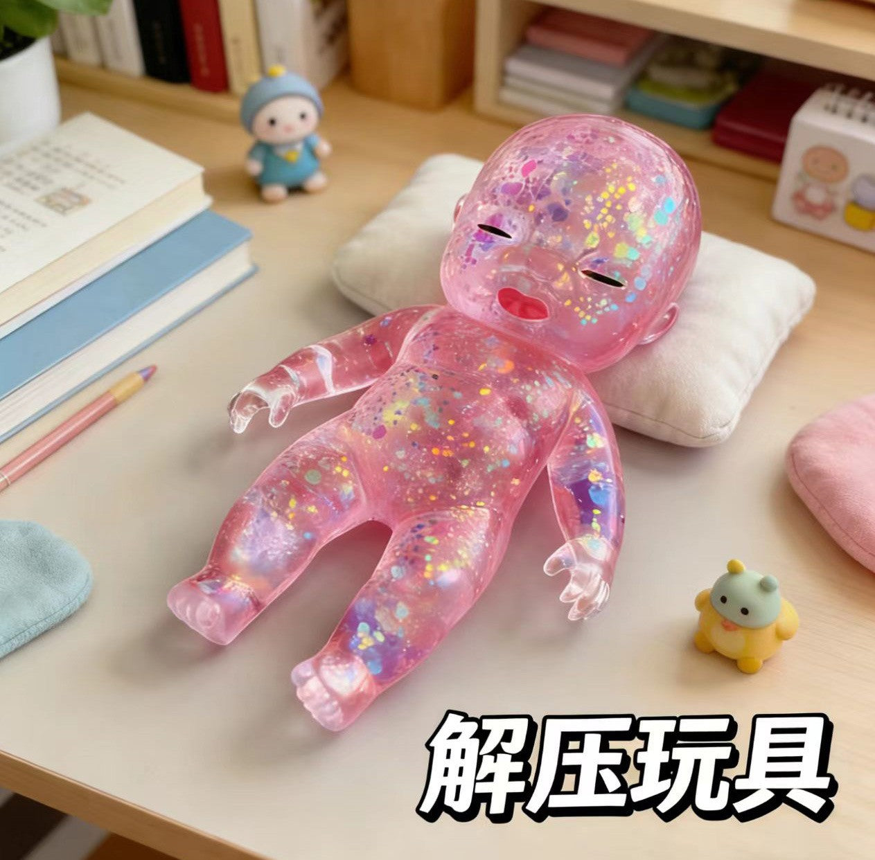 Cute glitter Natasha baby squishy