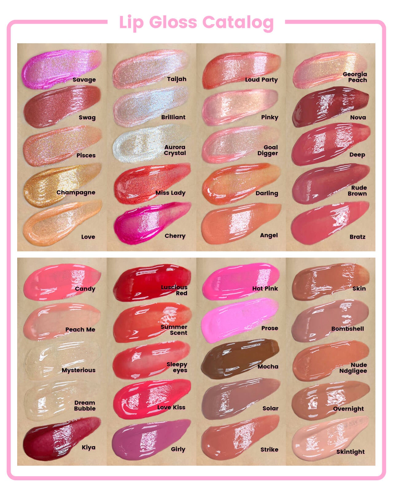 30/50/100 pcs DIY lipgloss