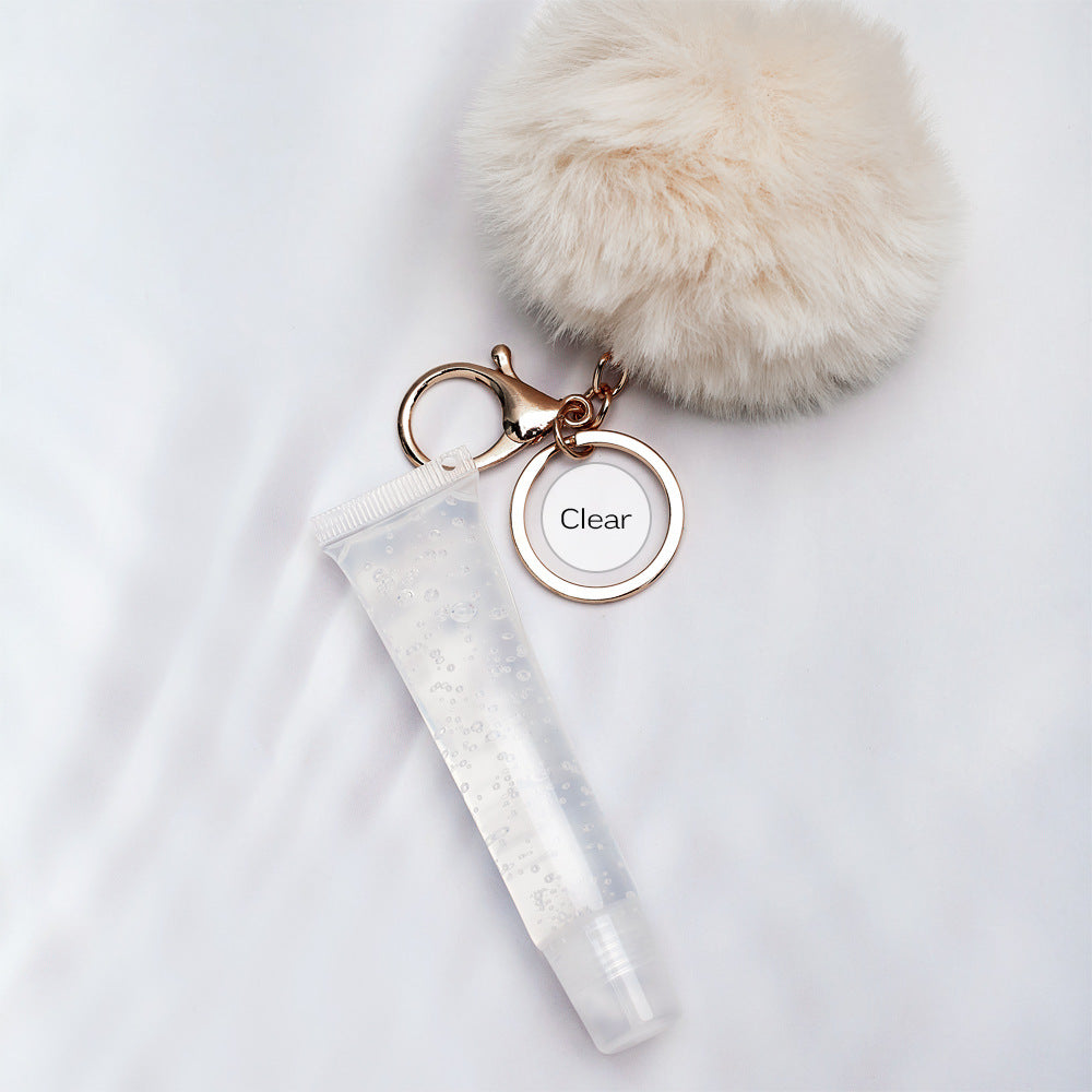 NO LOGO keychain pompom lipgloss