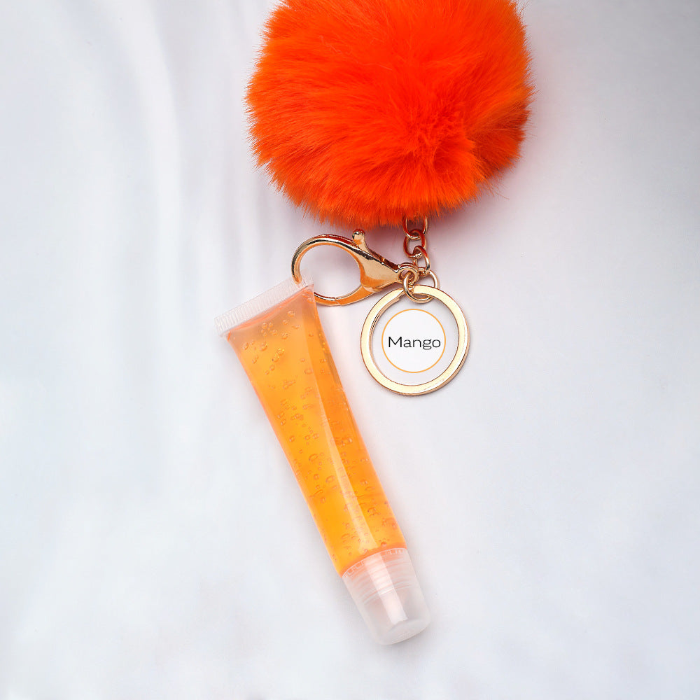 NO LOGO keychain pompom lipgloss