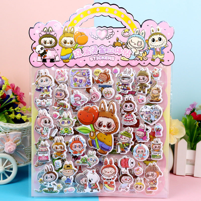 2 layer cute sticker