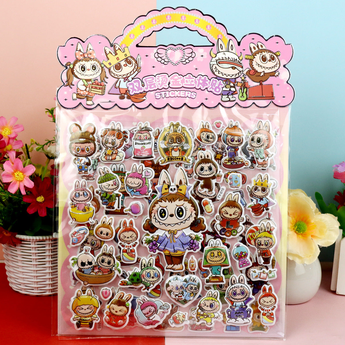 2 layer cute sticker