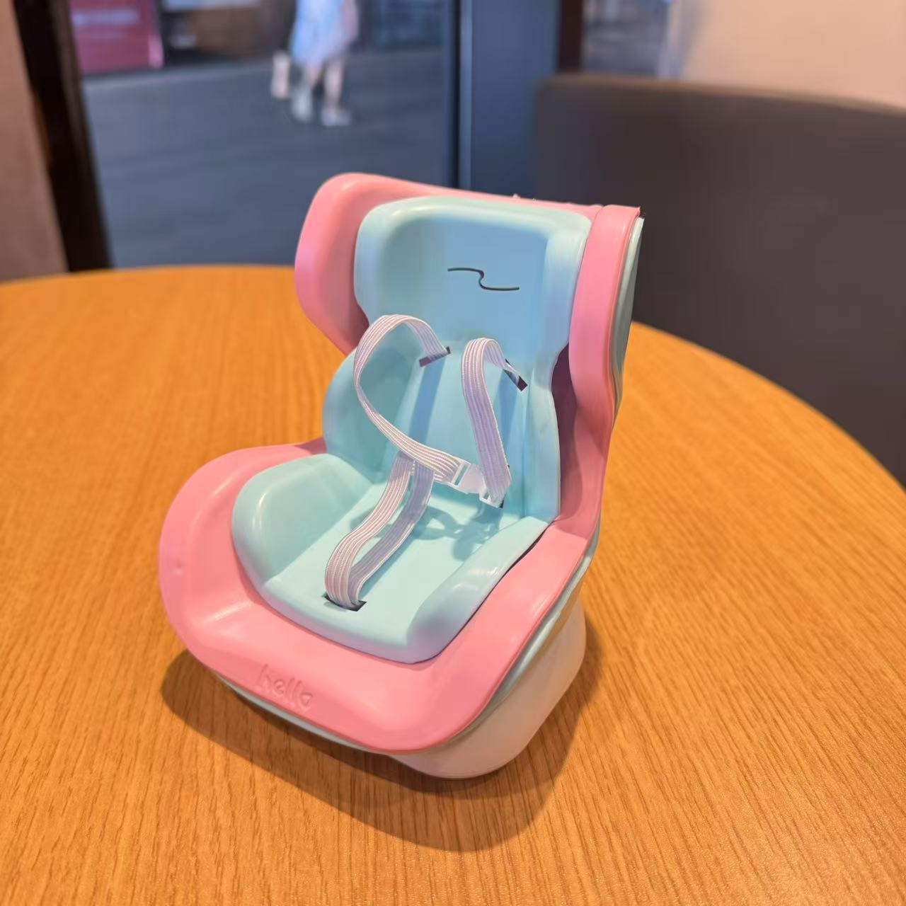 Small plush toy car safety seat