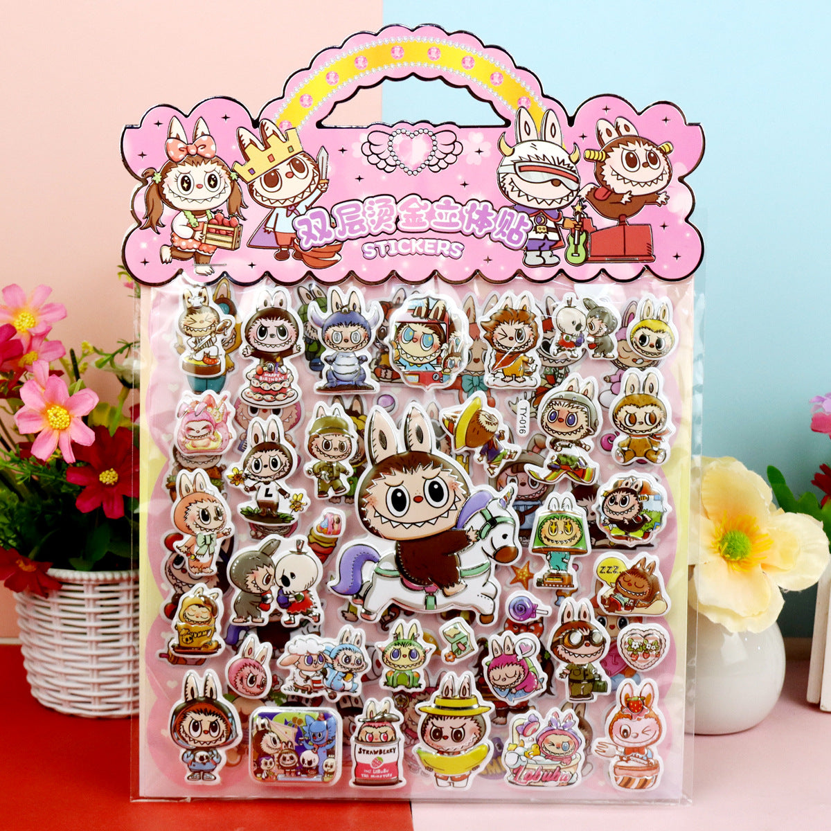 2 layer cute sticker