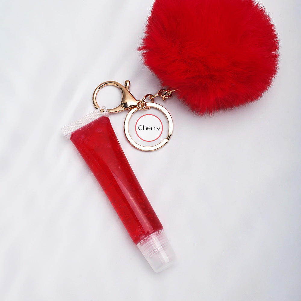 NO LOGO keychain pompom lipgloss