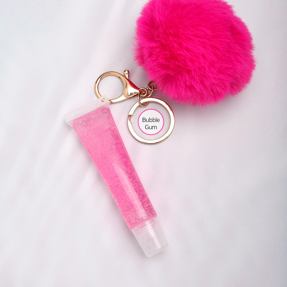 NO LOGO keychain pompom lipgloss