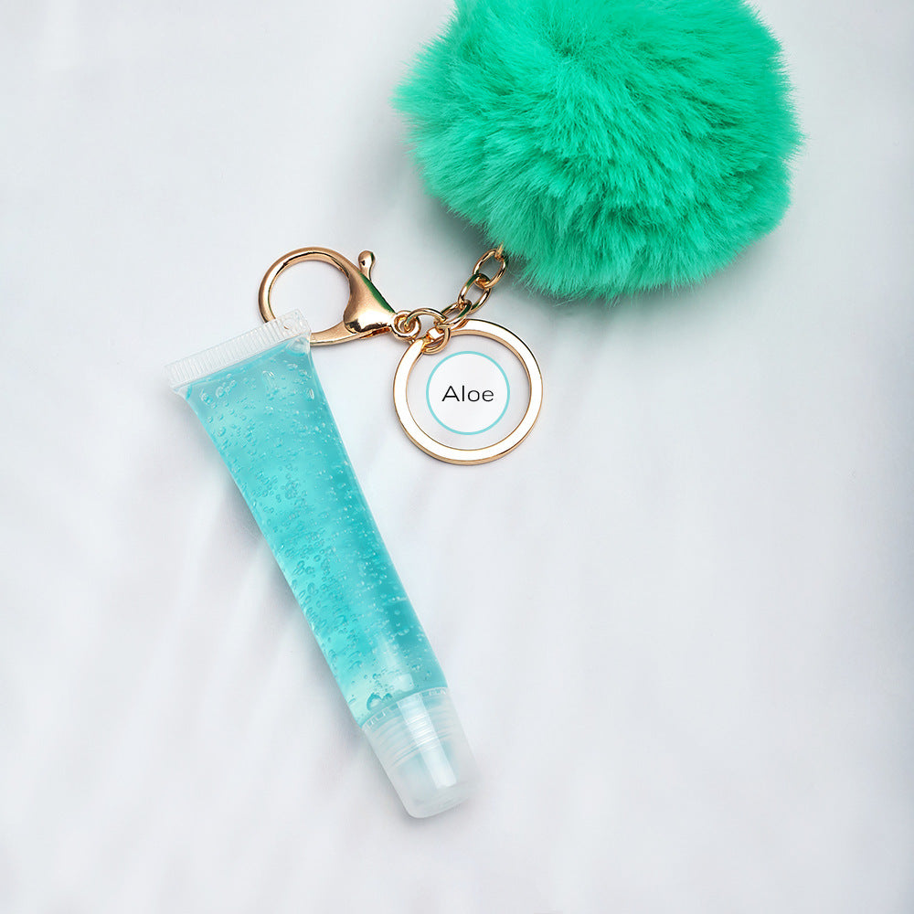 NO LOGO keychain pompom lipgloss