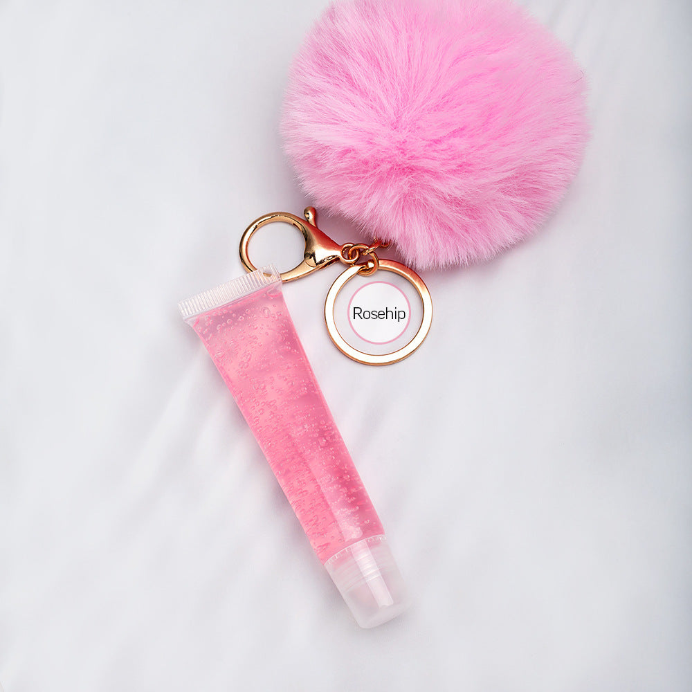 NO LOGO keychain pompom lipgloss