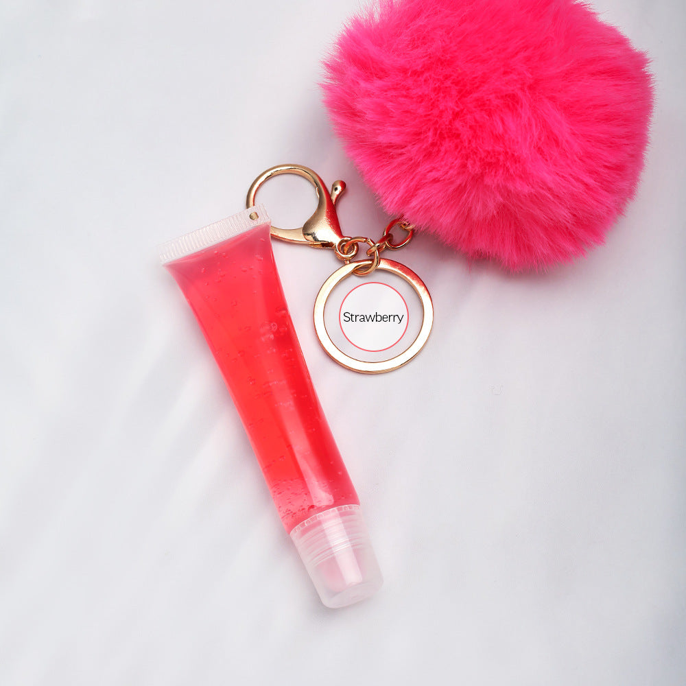 NO LOGO keychain pompom lipgloss