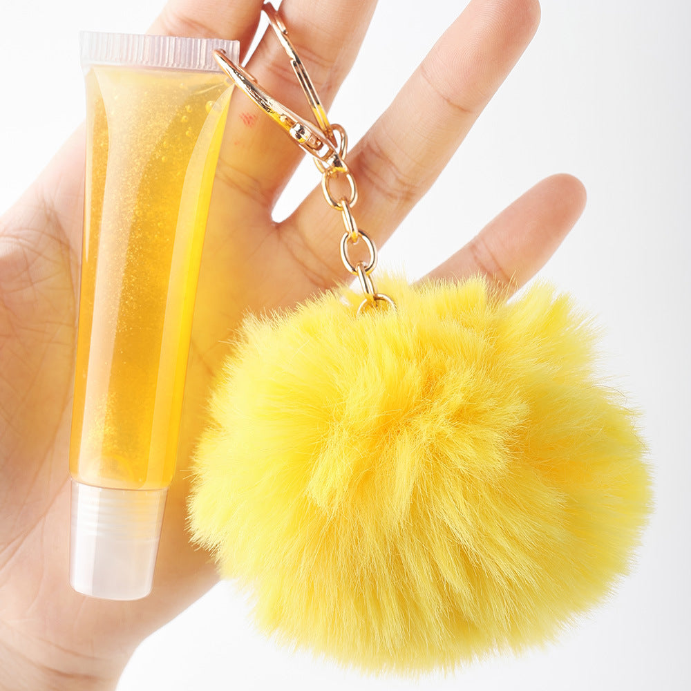 NO LOGO keychain pompom lipgloss