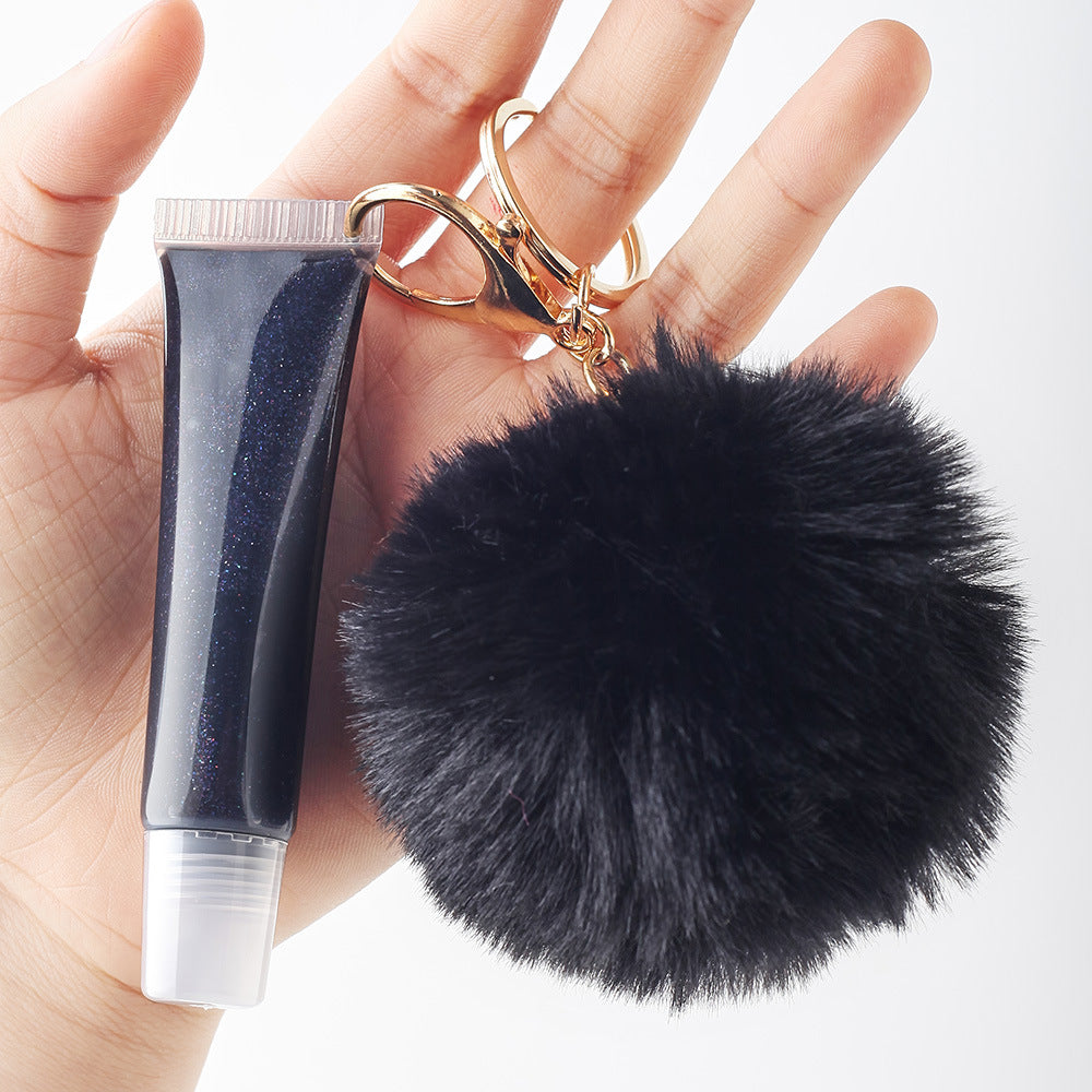 NO LOGO keychain pompom lipgloss